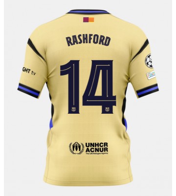 Barcelona Marcus Rashford #14 Segunda Equipación 2025-26 Manga Corta